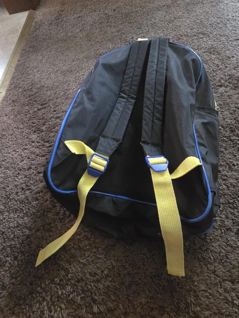 Vintage Power Ranger Kids Backpack - Black, Yellow, Red, Blue